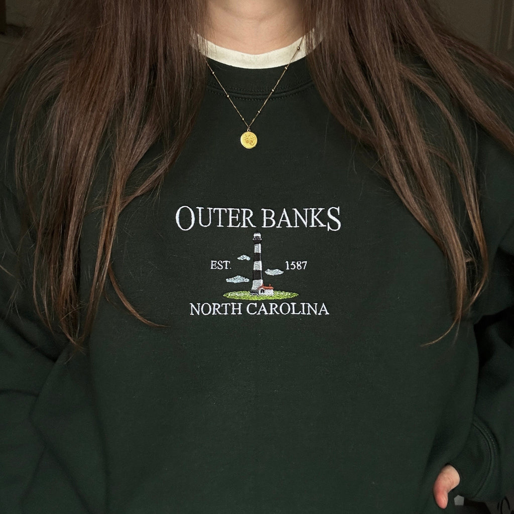Outer Banks North Carolina embroidery design