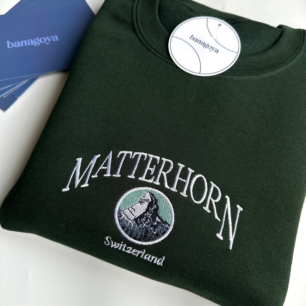 Matterhorn mountain embroidery design