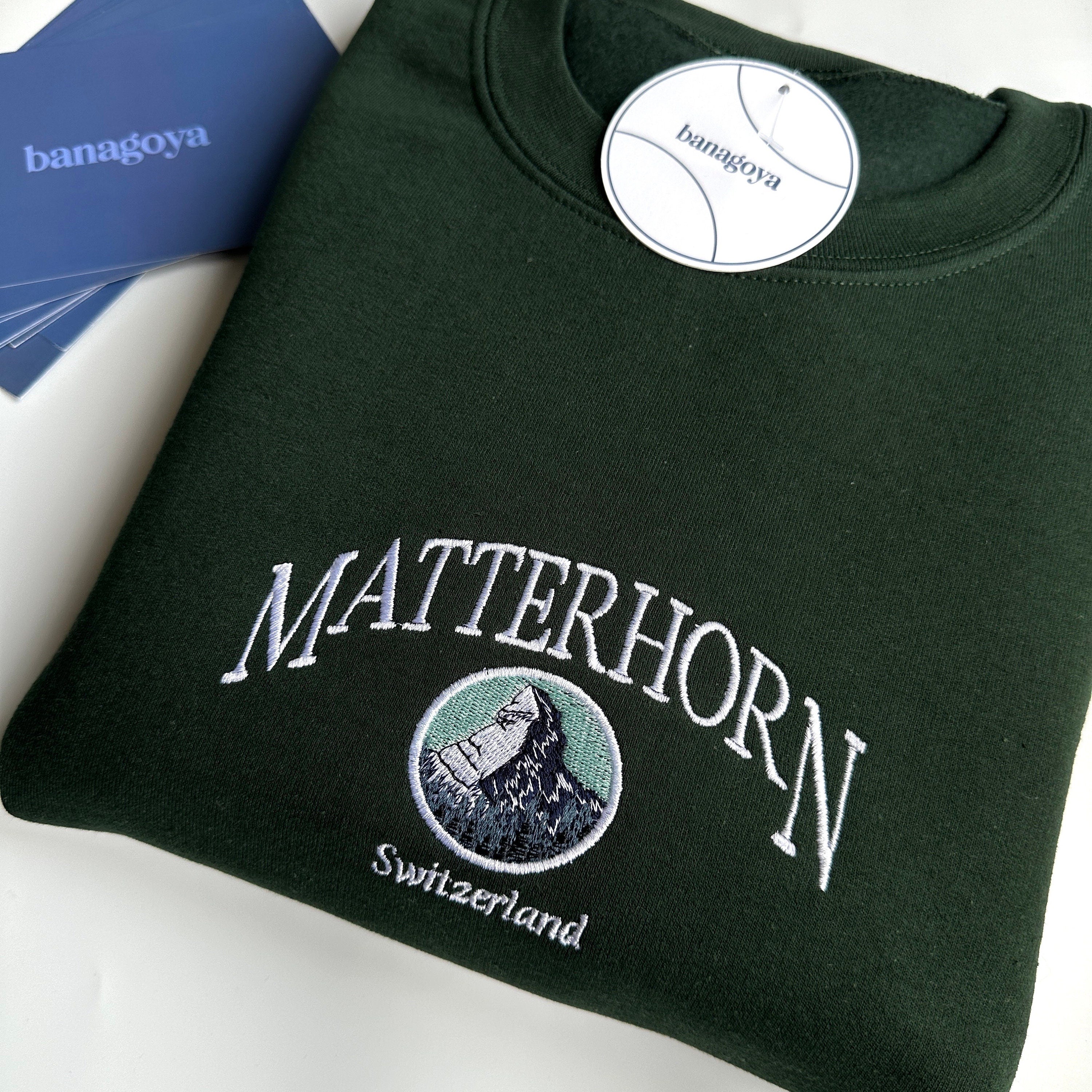 Matterhorn mountain embroidery design