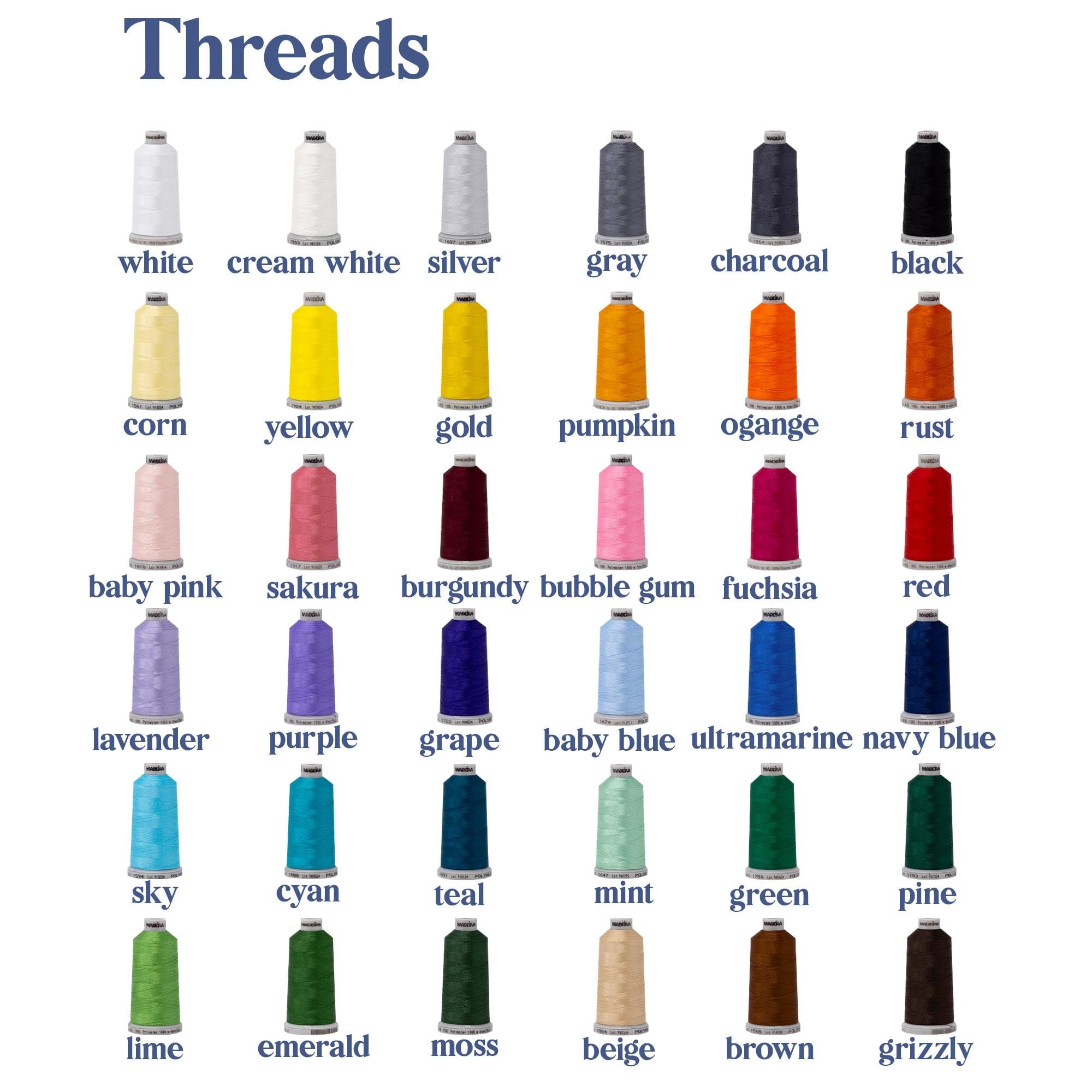 Custom text embroidery design