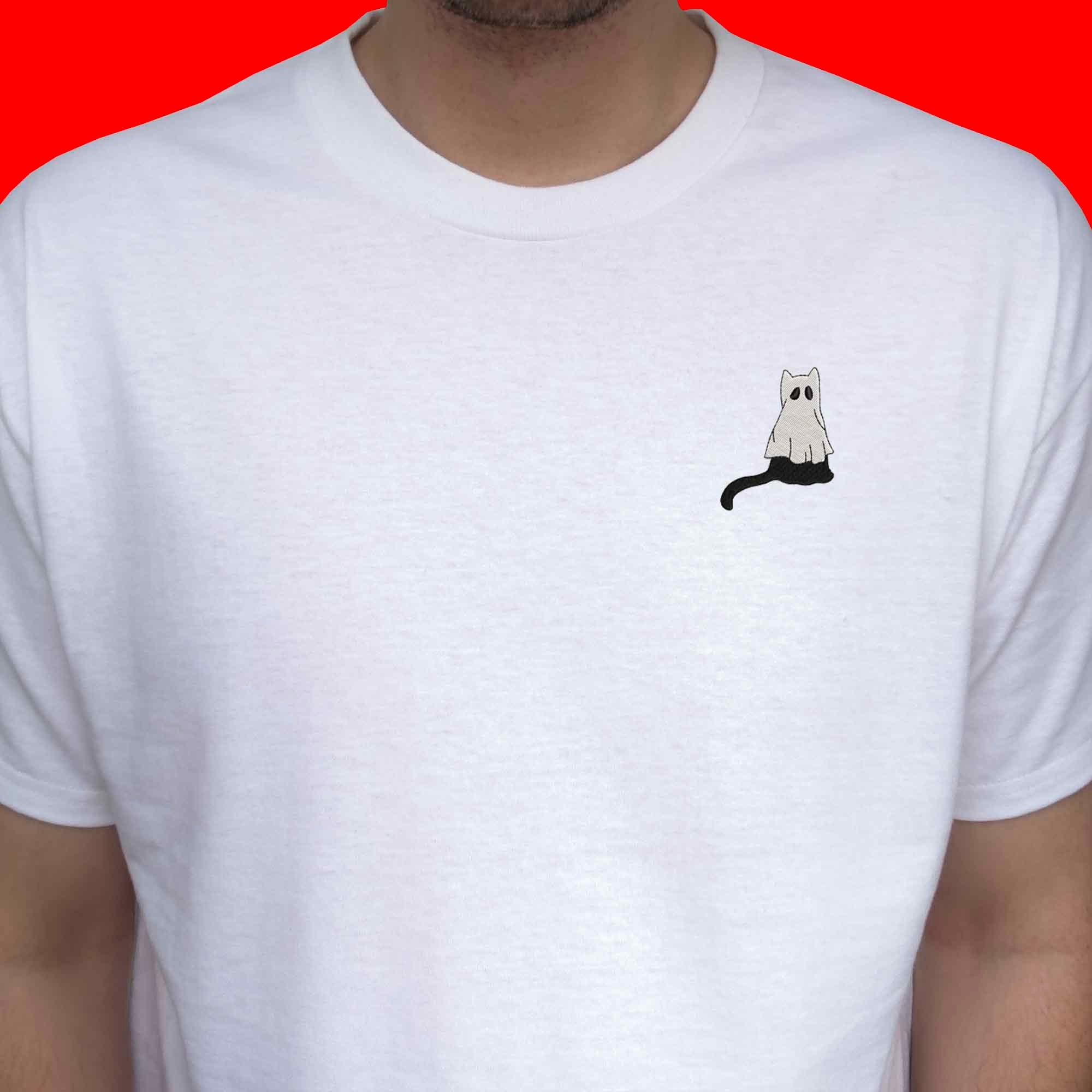 Halloween black cat embroidery design