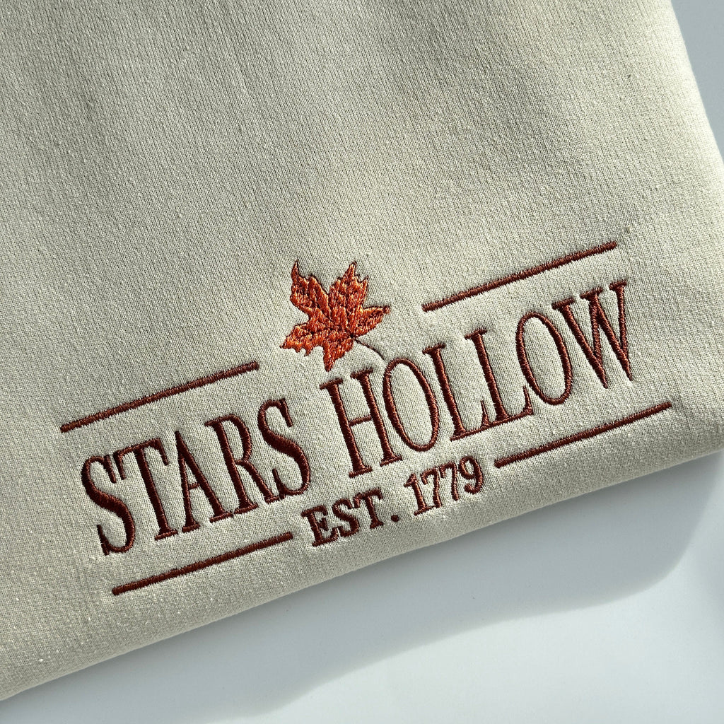 Stars Hollow embroidery design