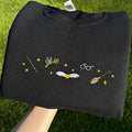 Wizard book embroidery design
