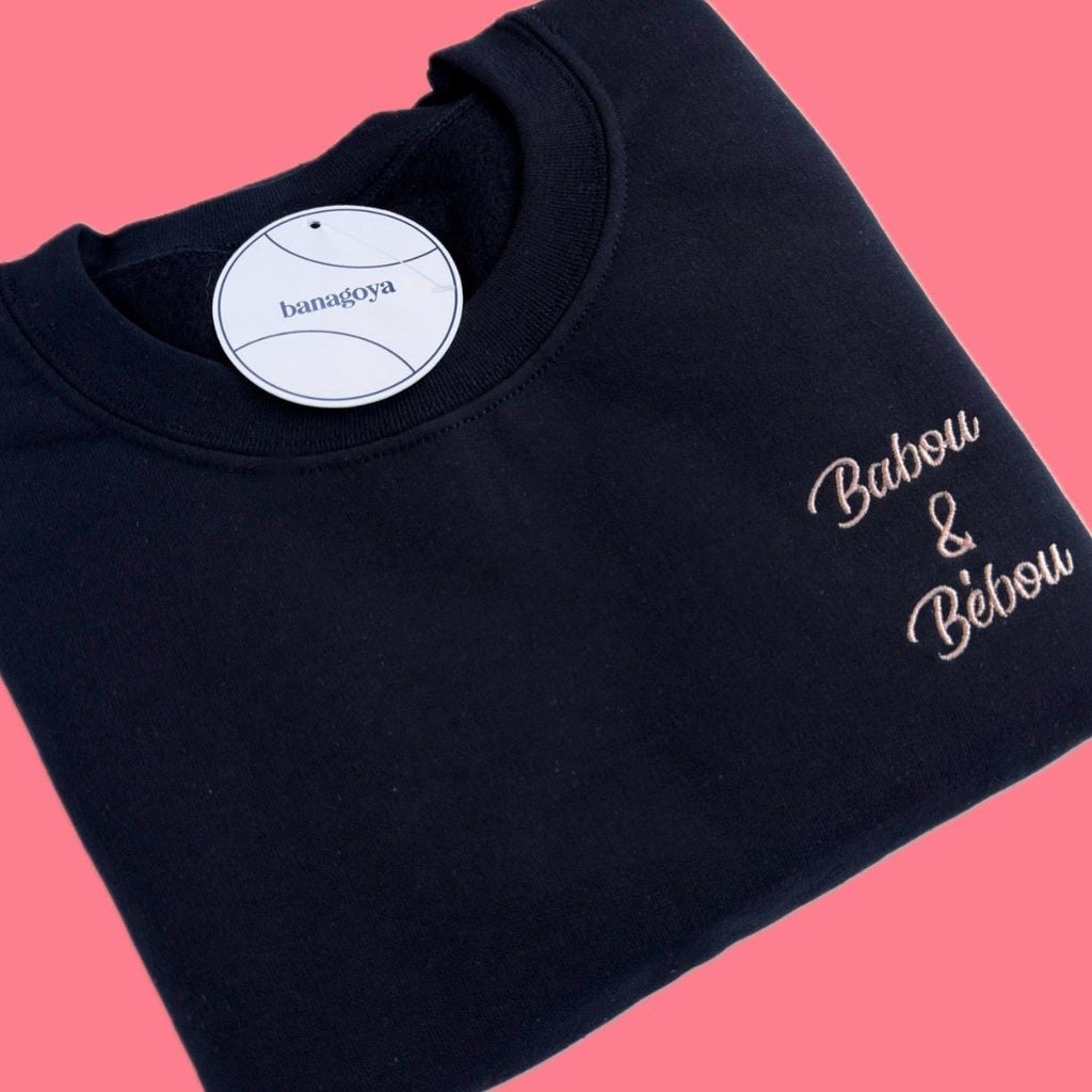 Custom text embroidery design