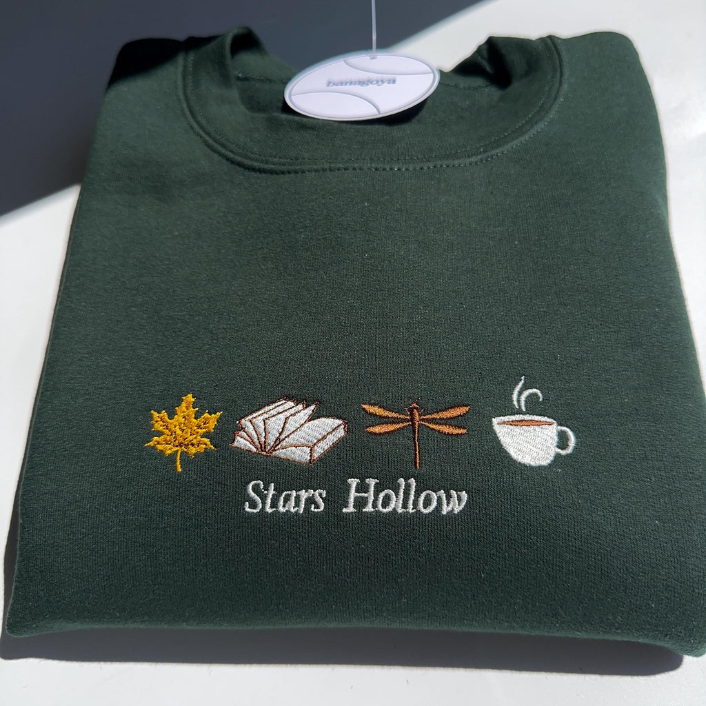 Stars Hollow Connecticut embroidery design