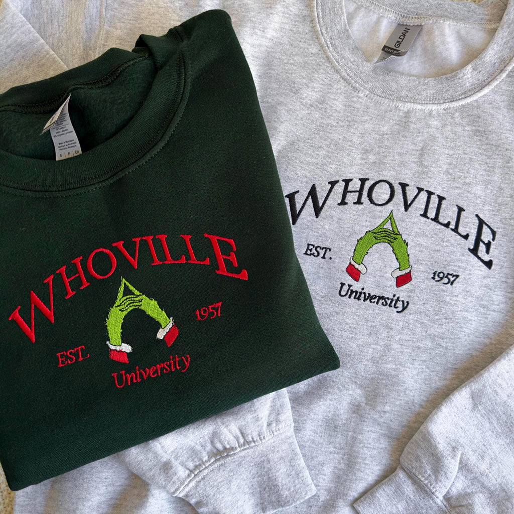 Christmas Whoville University embroidery design