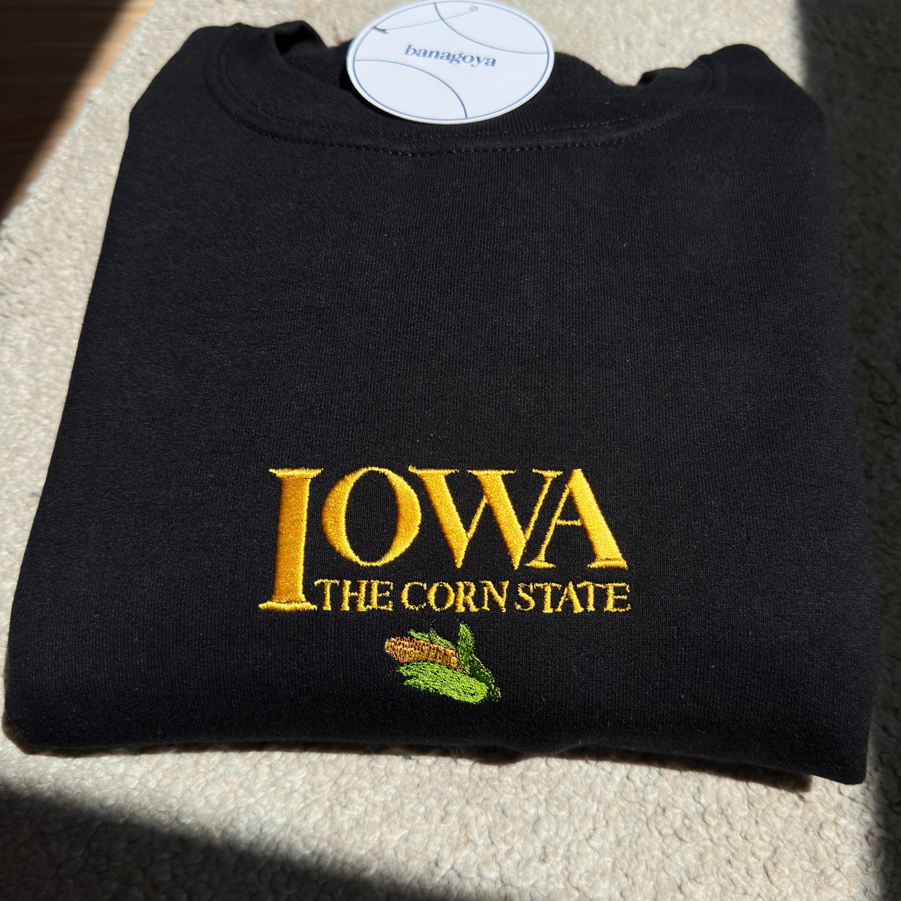 Iowa state embroidery design