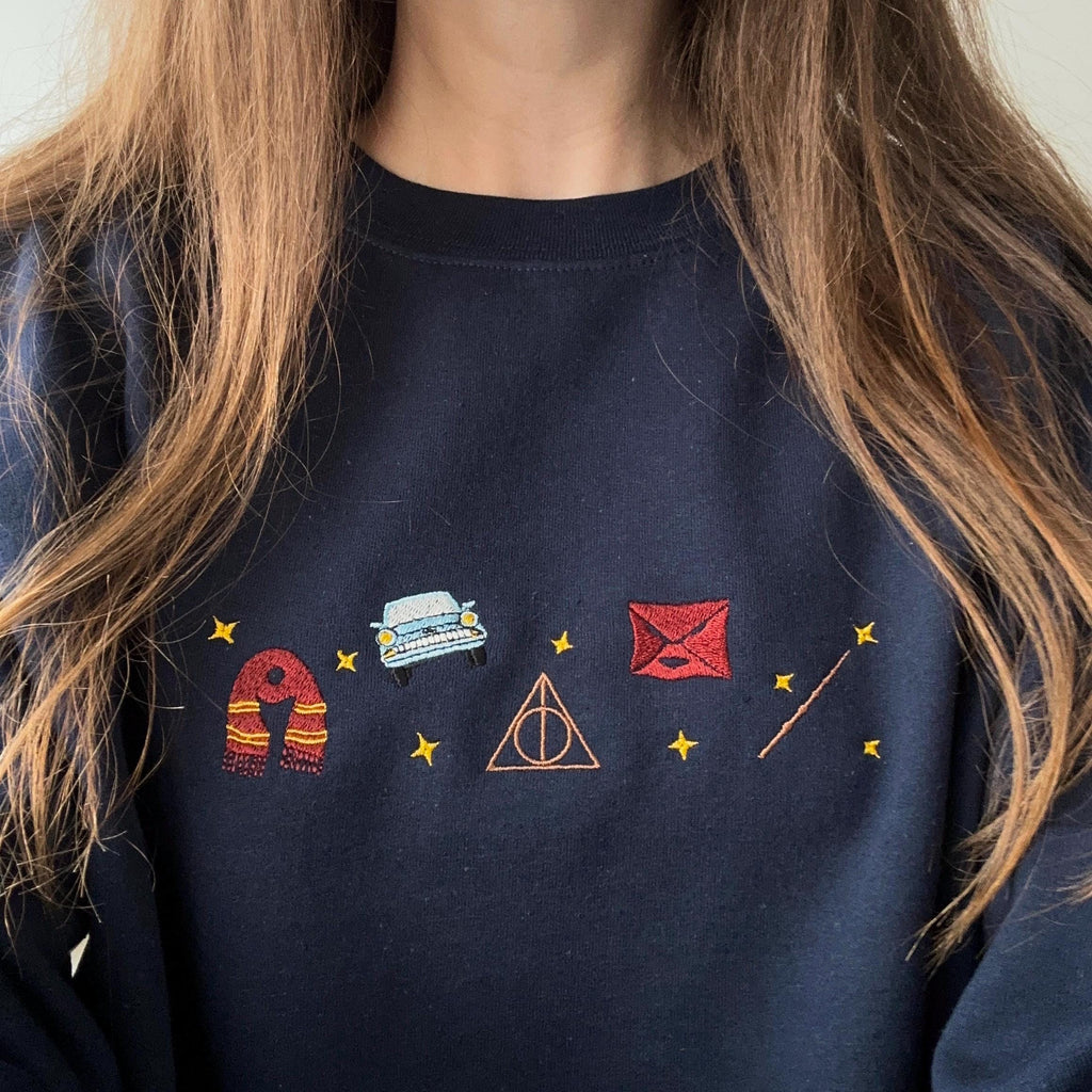 Wizard magic embroidery design