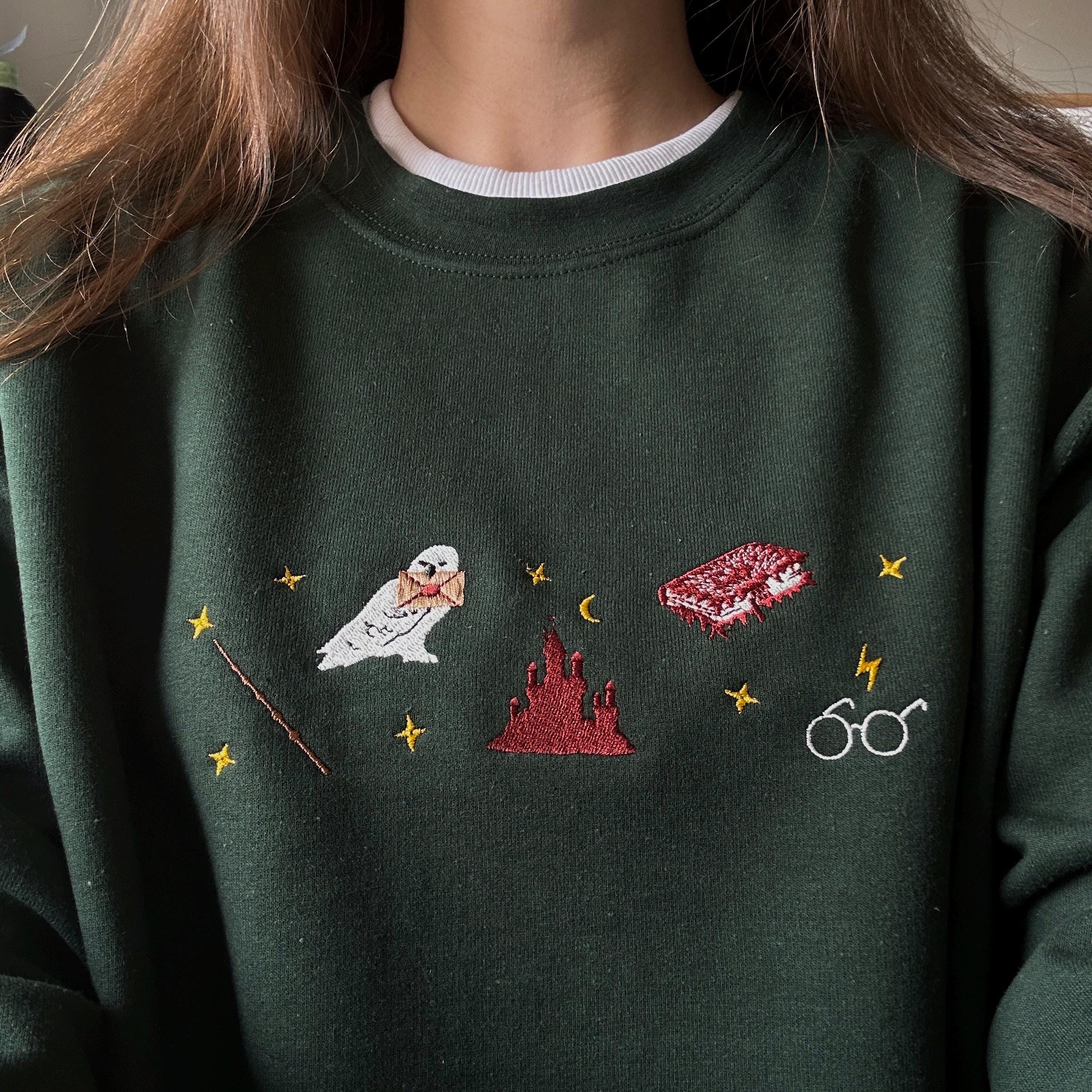 Wizard book fantasy embroidery design