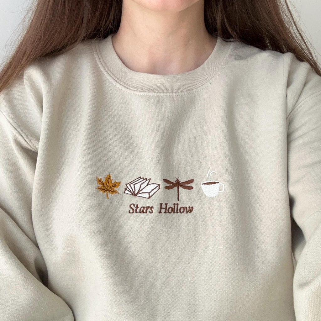 Stars Hollow Connecticut embroidery design