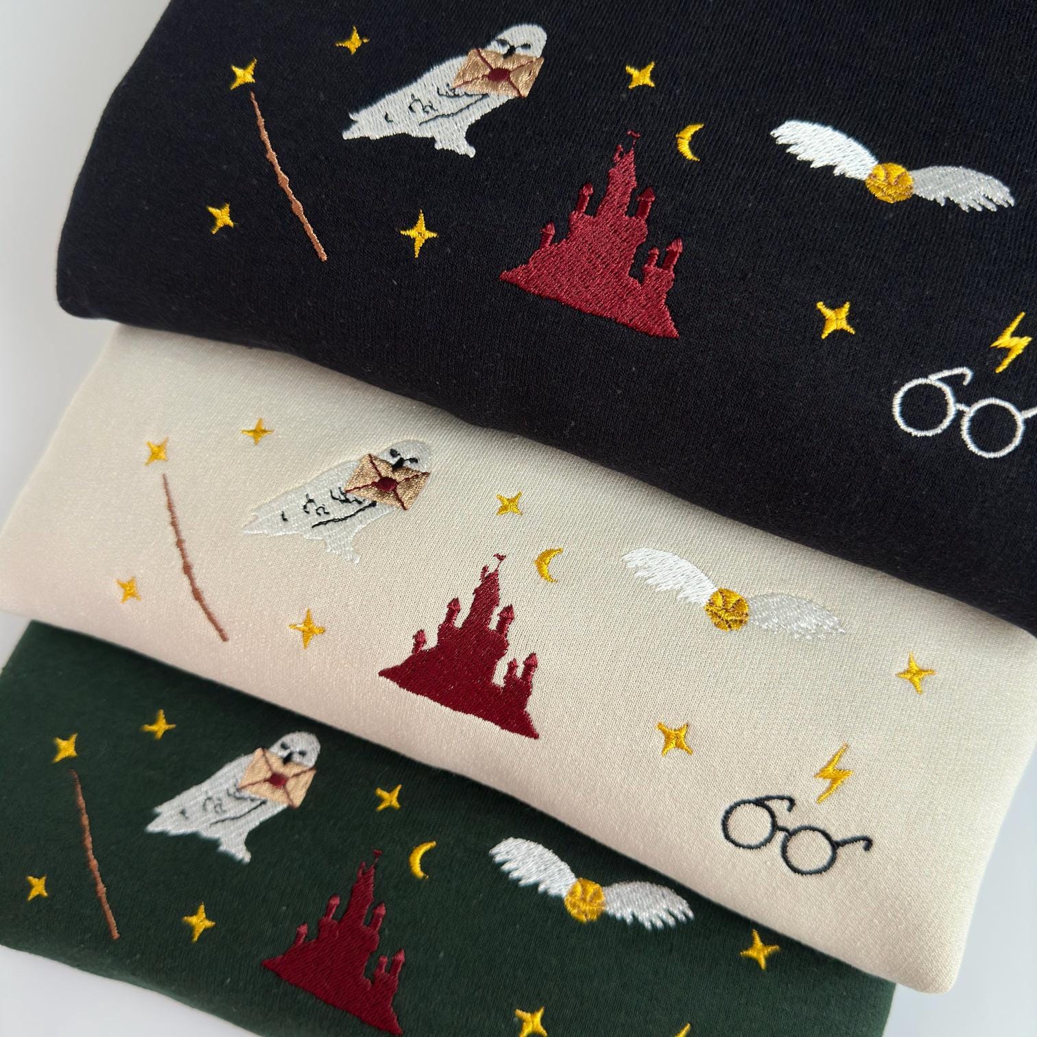 Wizard book fantasy embroidery design