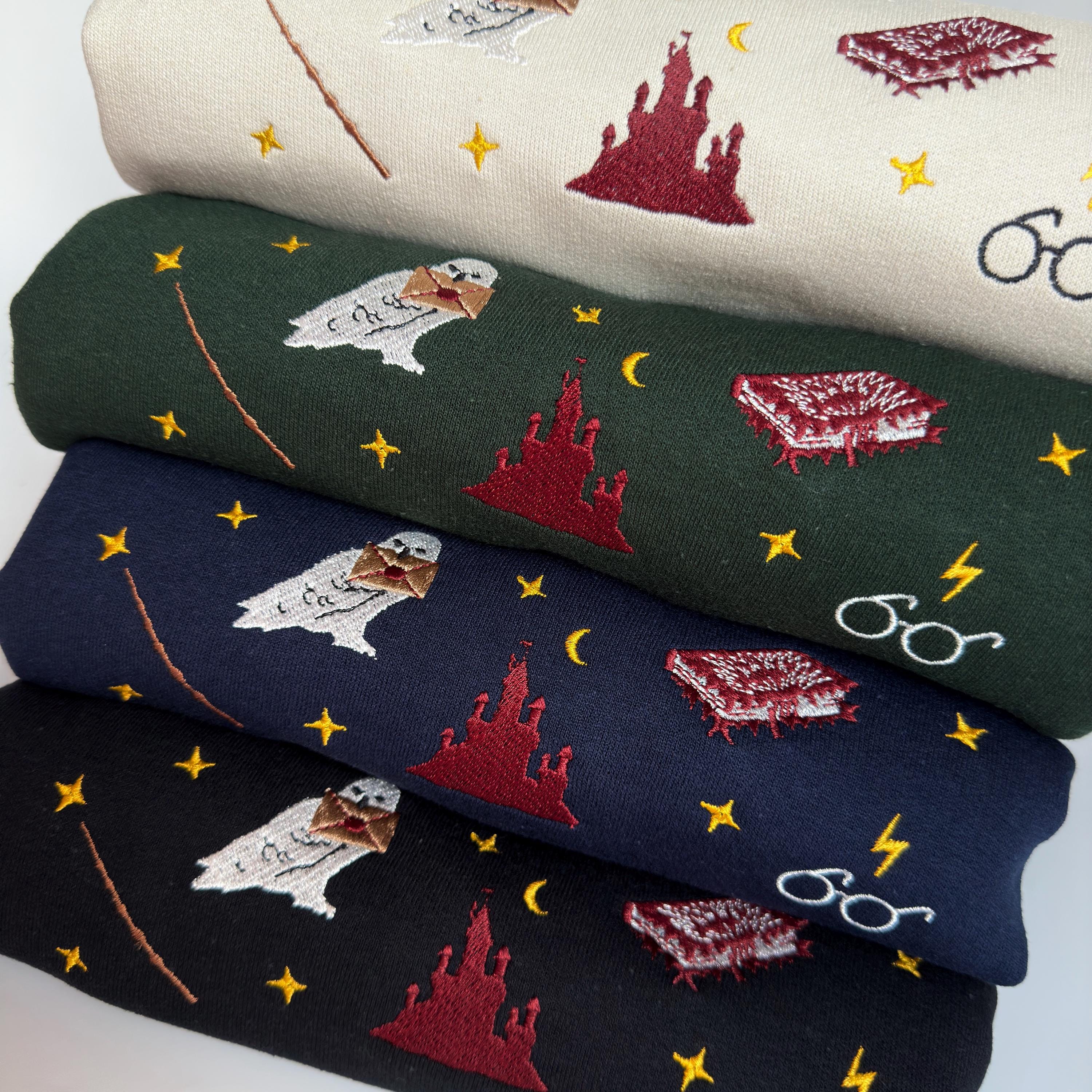 Wizard book fantasy embroidery design