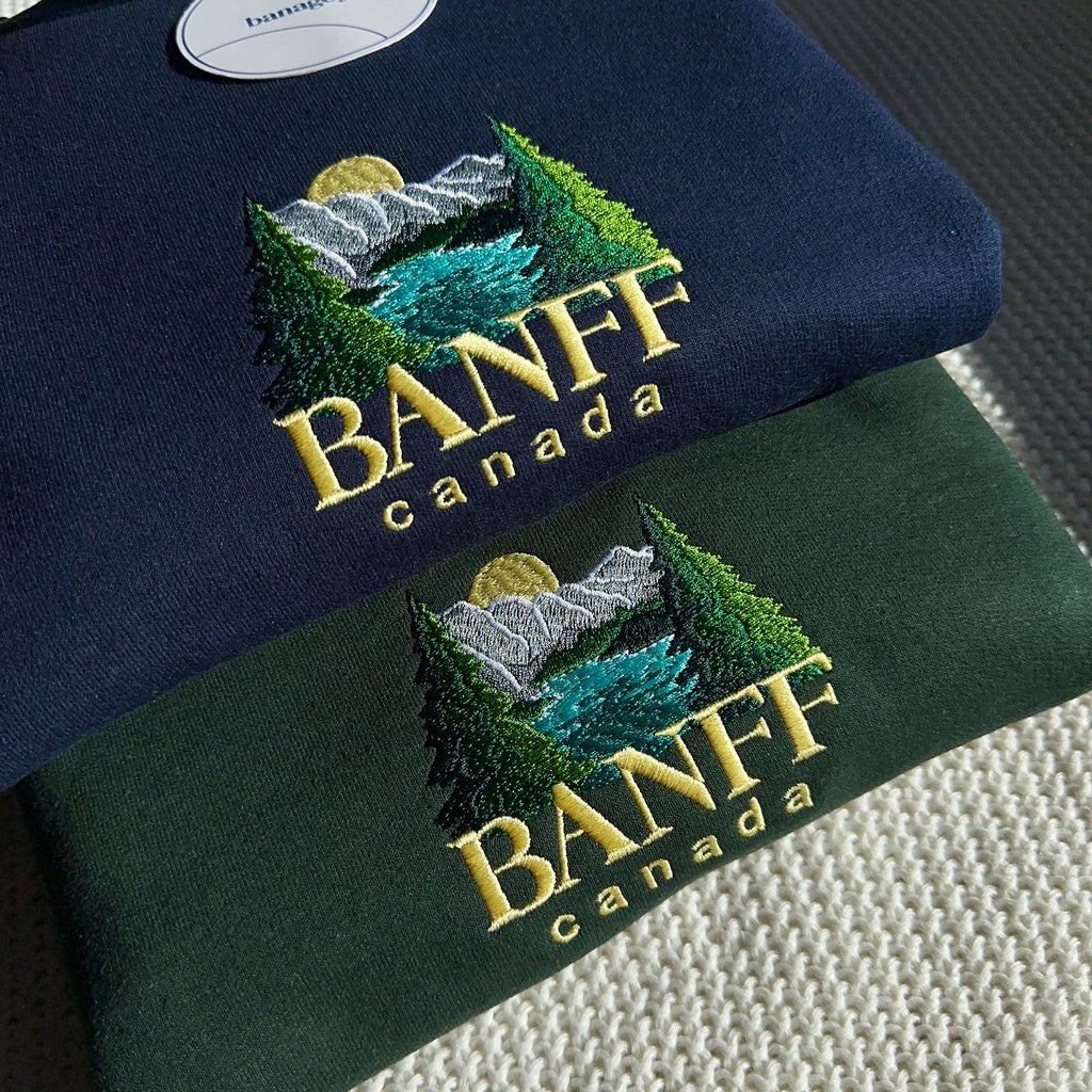 Banff National Park embroidery design