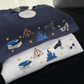 Wizard magic embroidery design