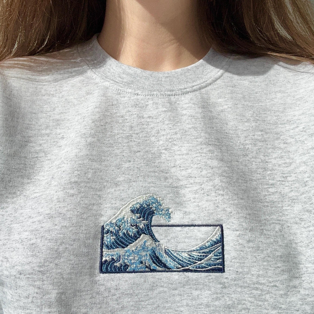The Great Wave off Kanagawa embroidery design