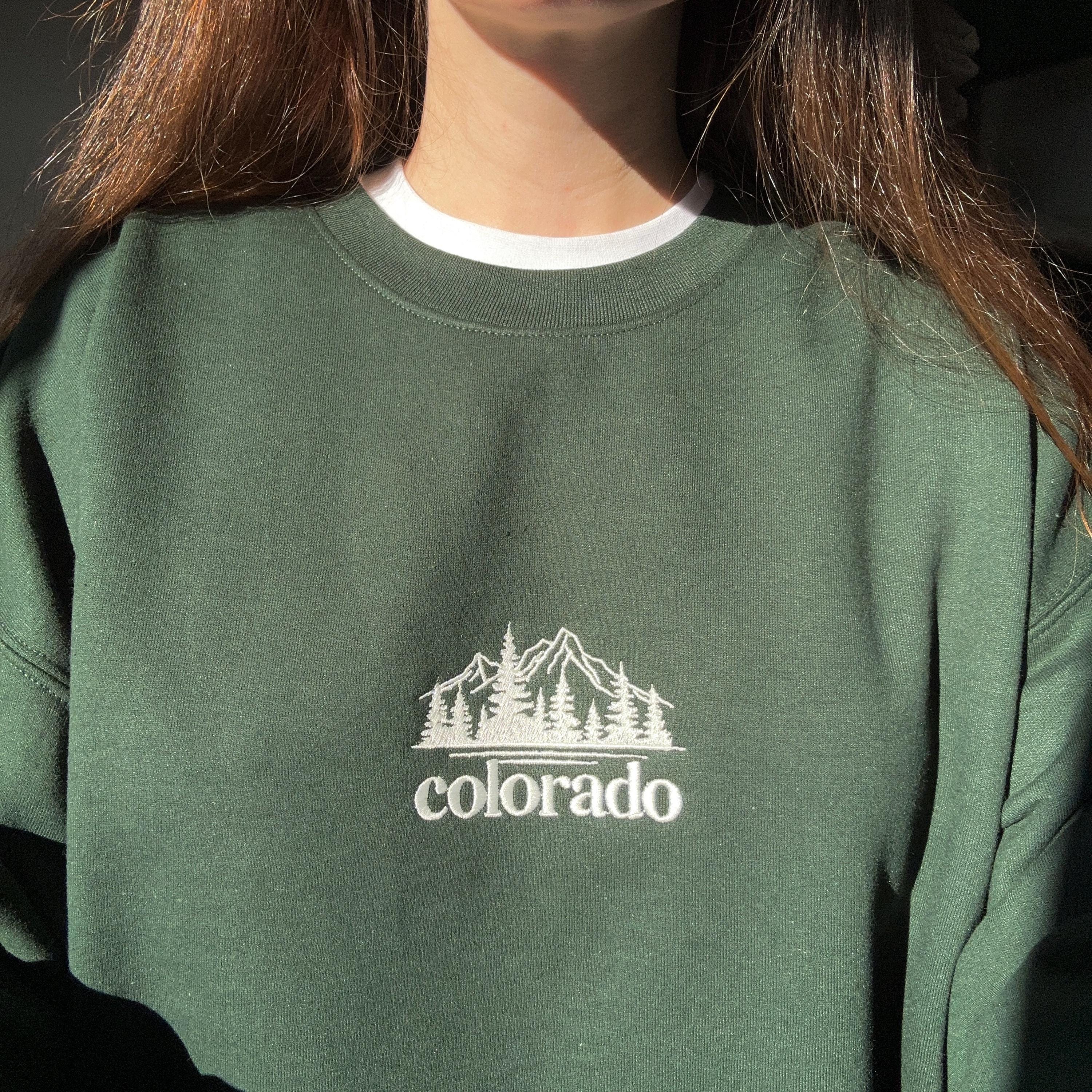 Colorado mountain embroidery design