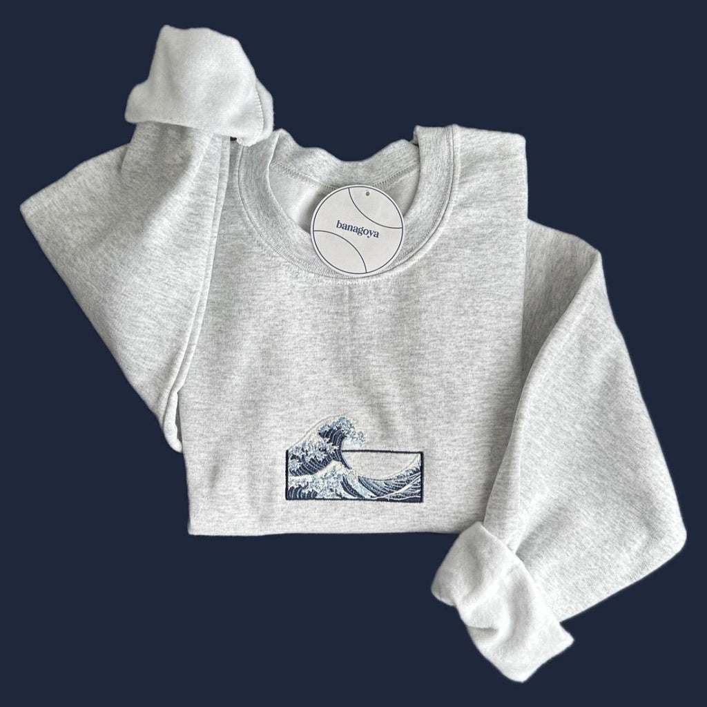 The Great Wave off Kanagawa embroidery design