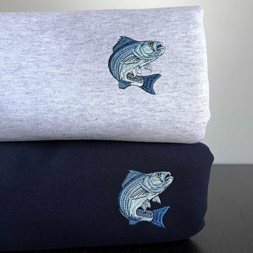 Vintage fishing embroidery design