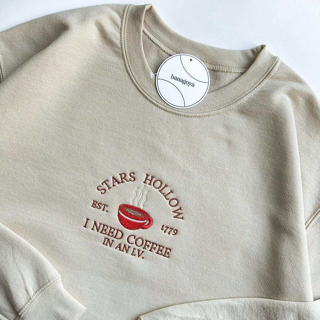 Stars Hollow Connecticut embroidery design