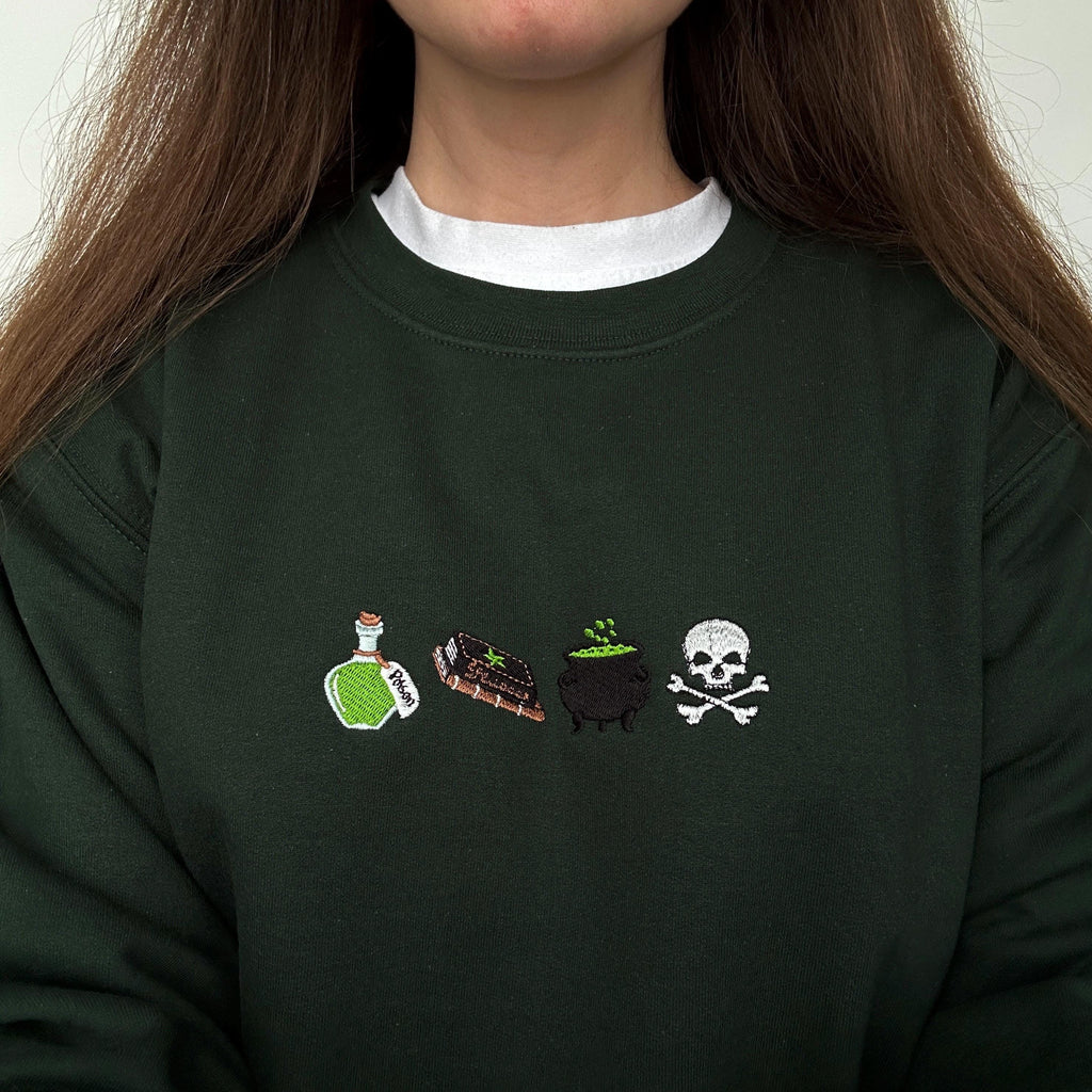 Witchy Halloween embroidery design