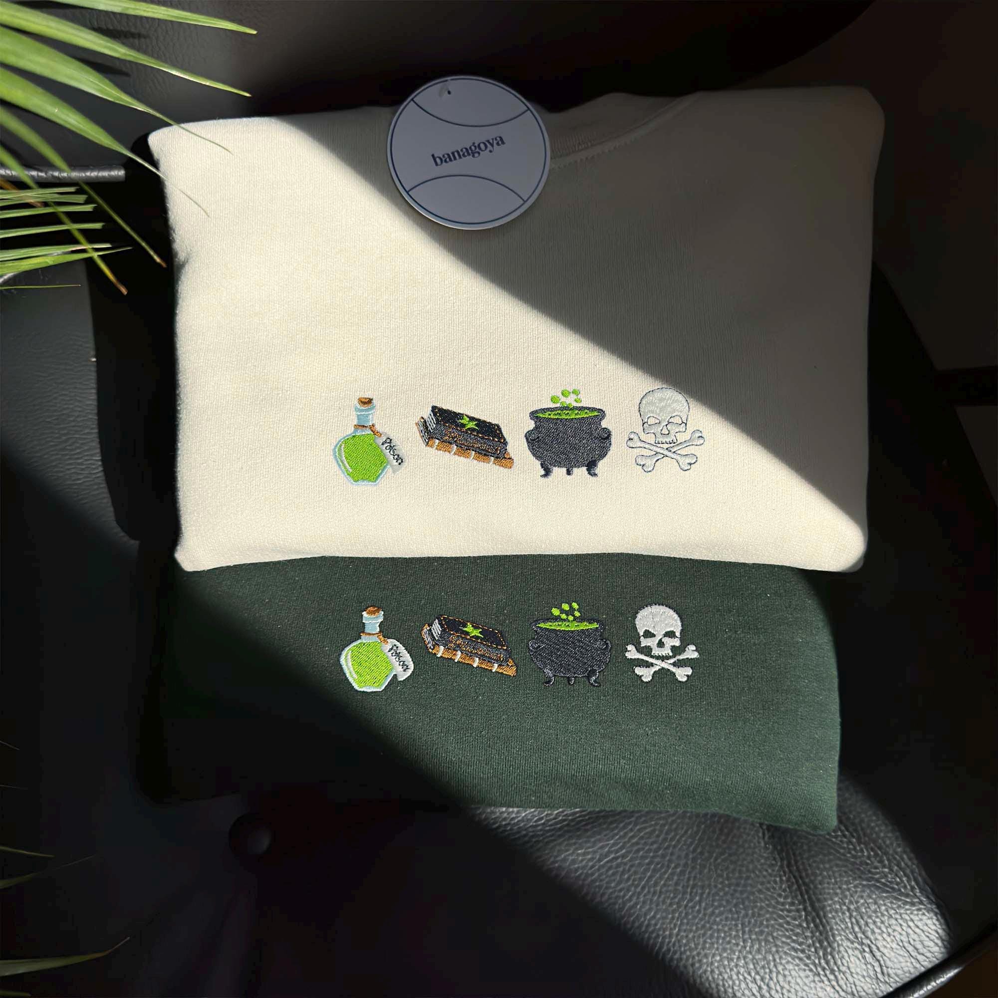 Witchy Halloween embroidery design