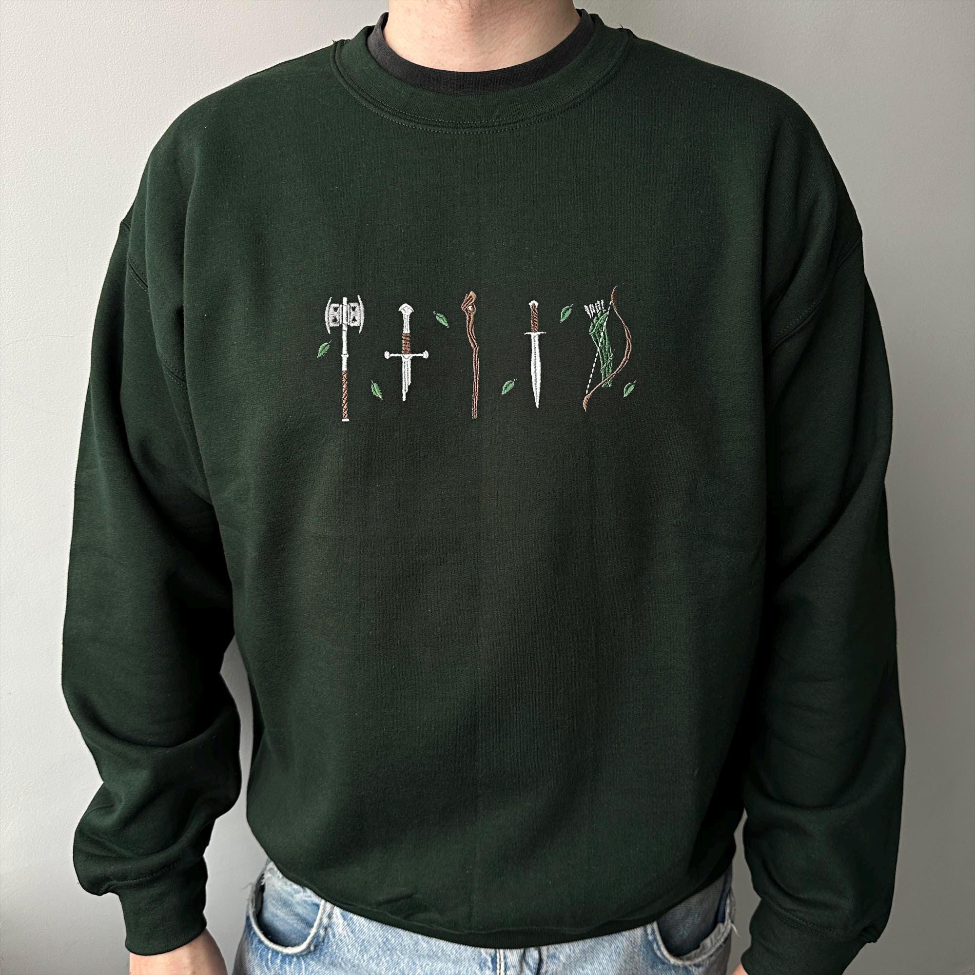 Magic weapons embroidery design