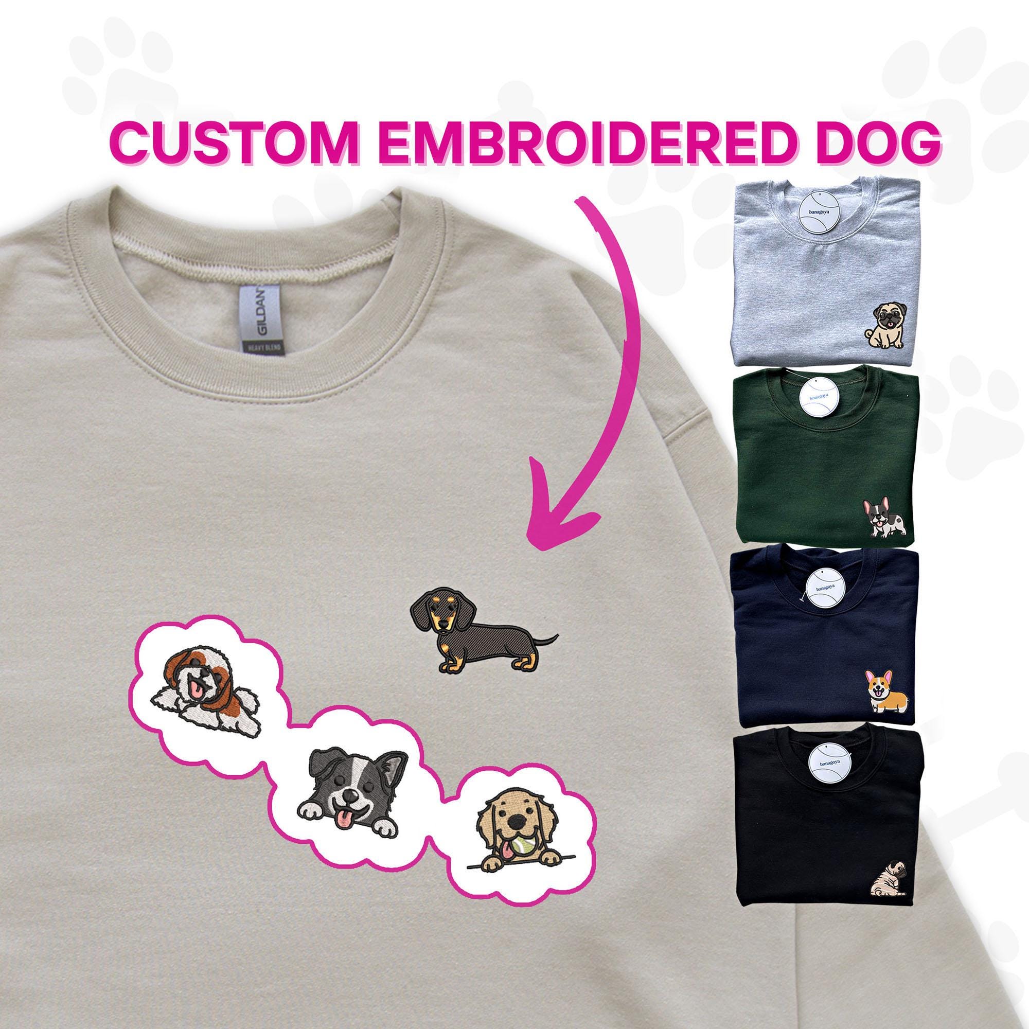 Custom dog embroidery design