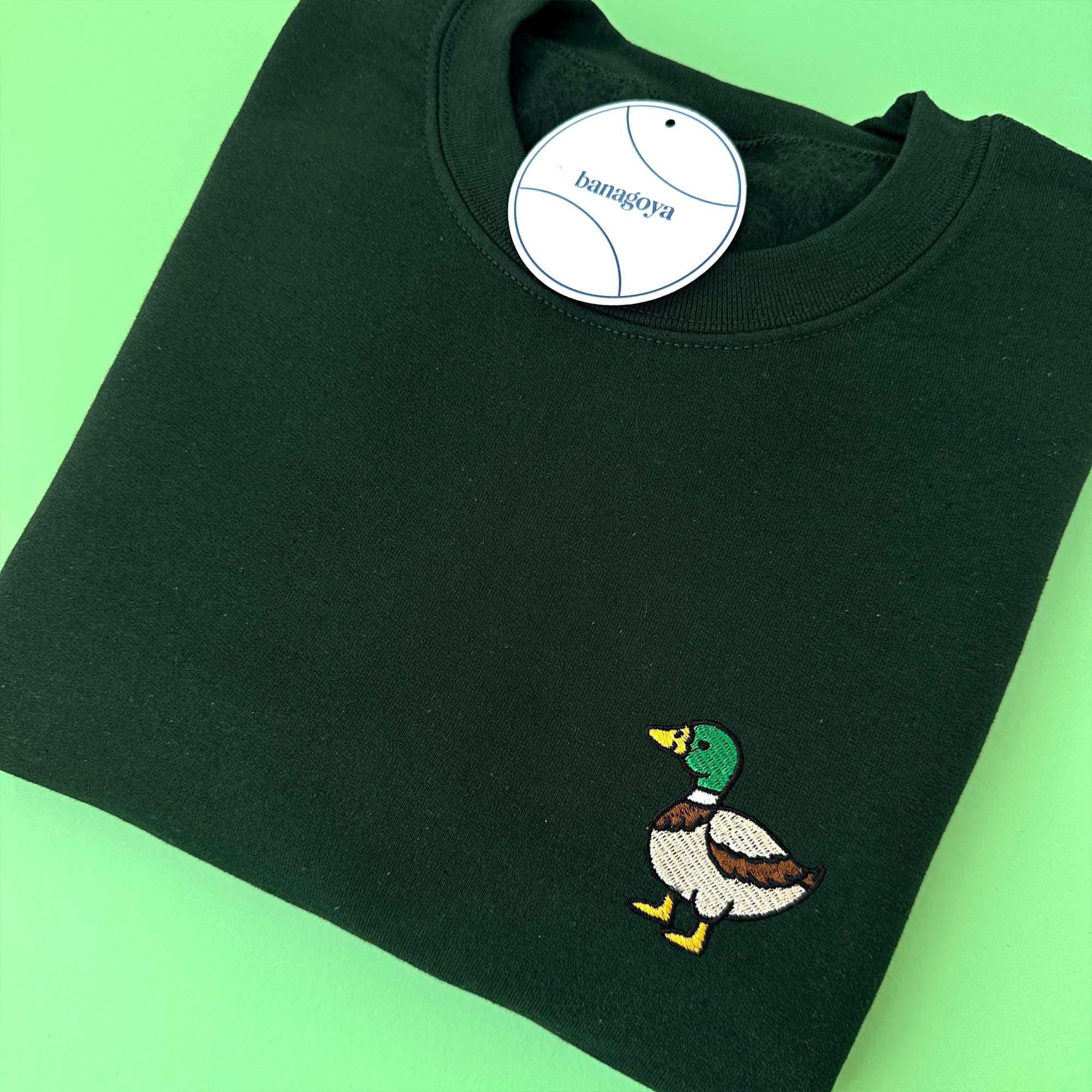 Mallard duck embroidery design