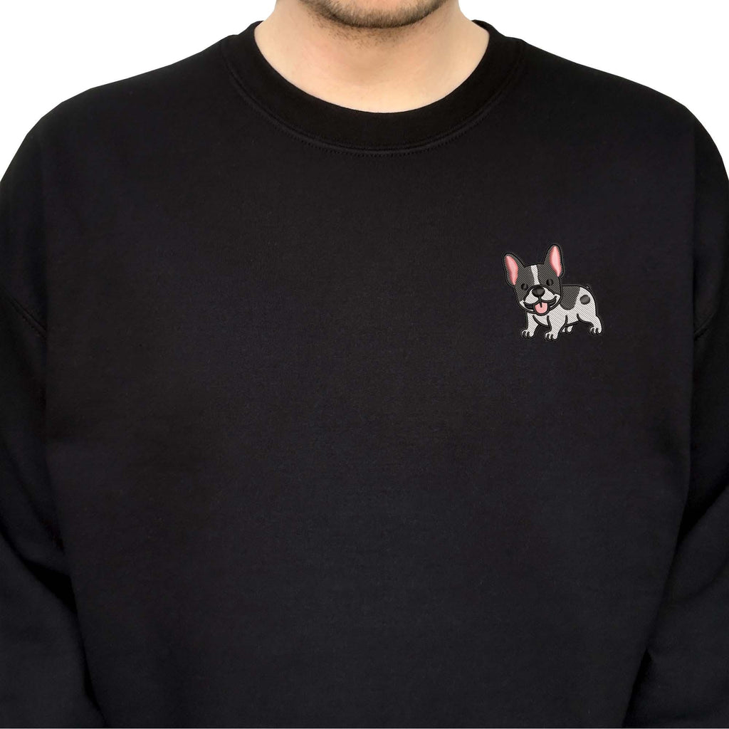 French bulldog embroidery design