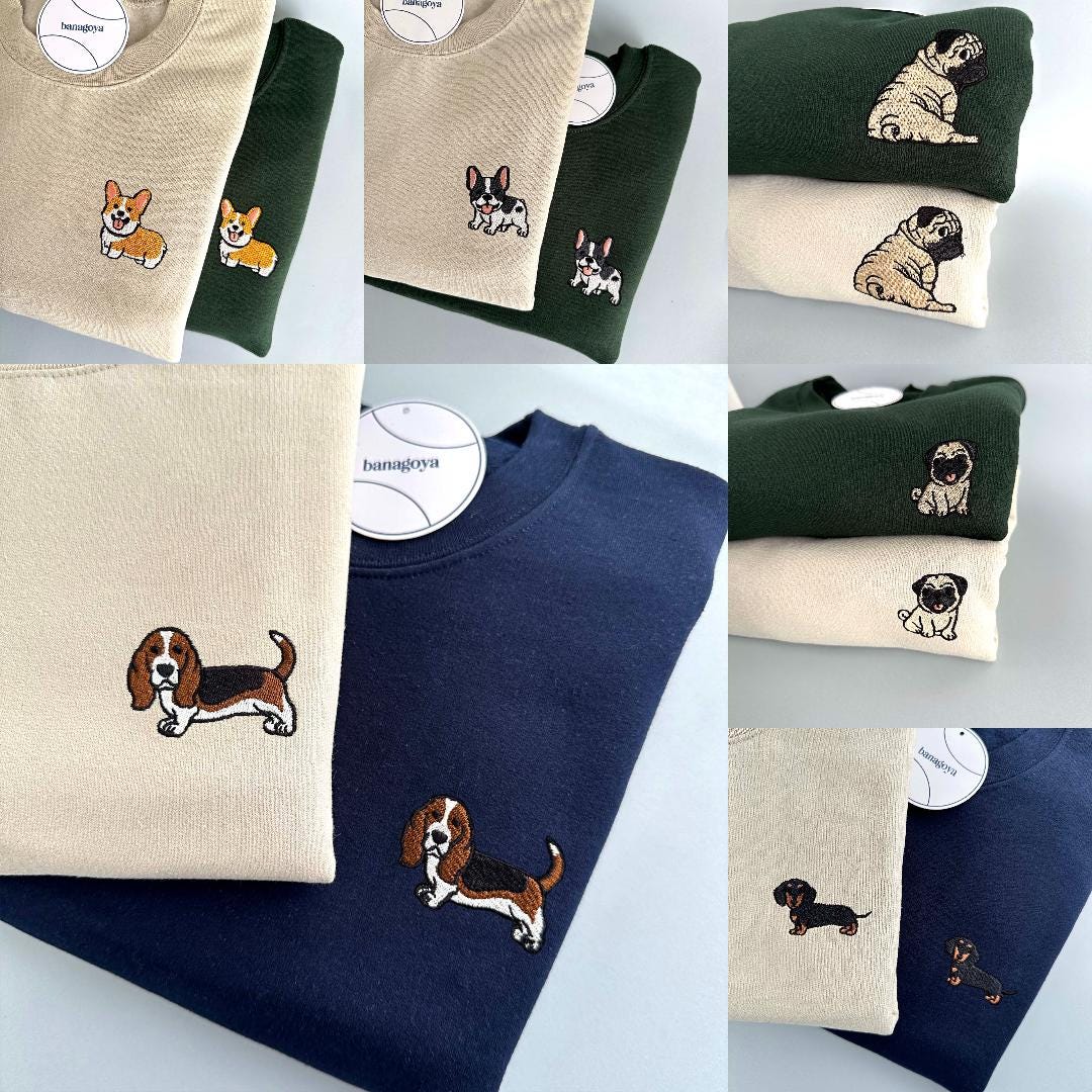 Custom dog embroidery design