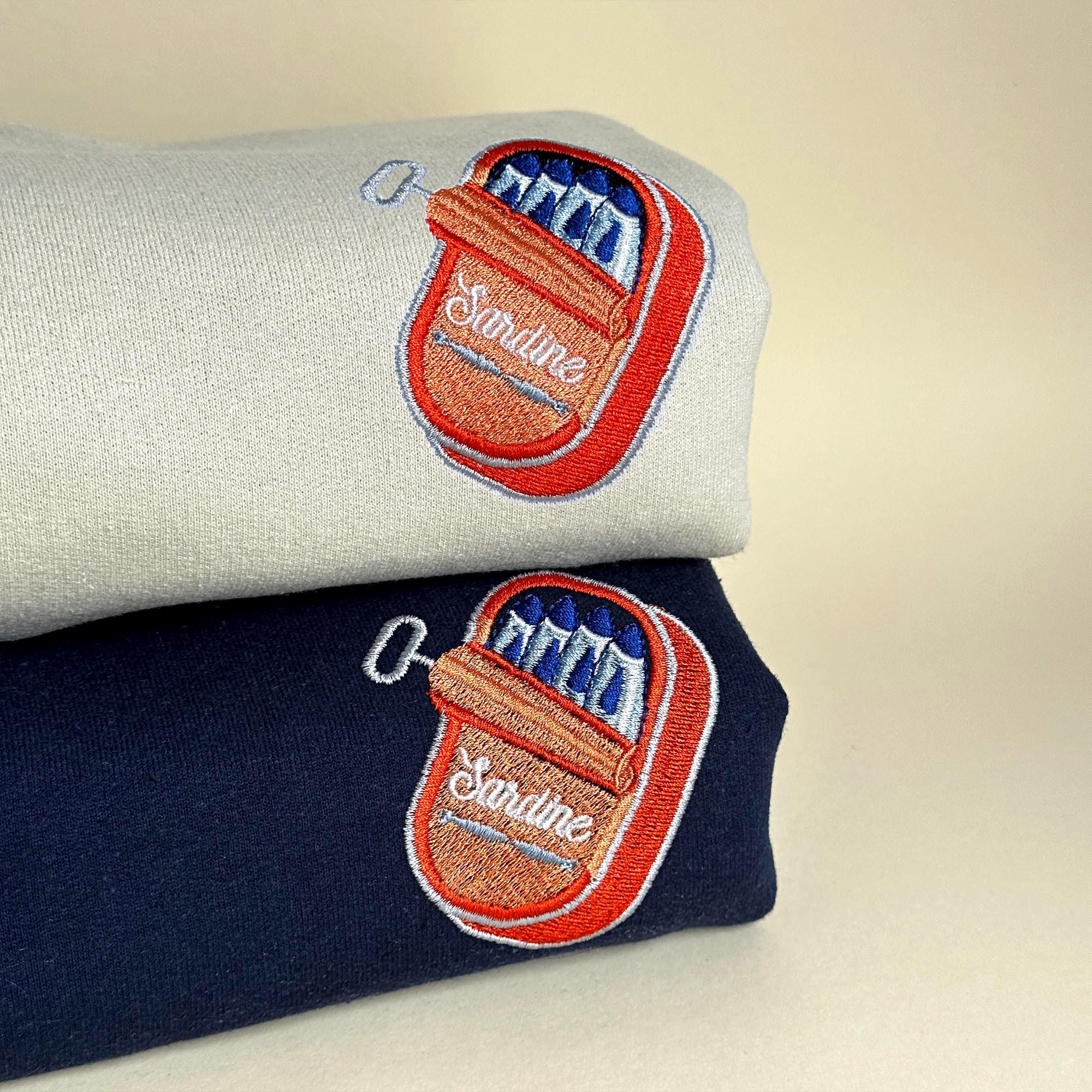 Sardines embroidery design