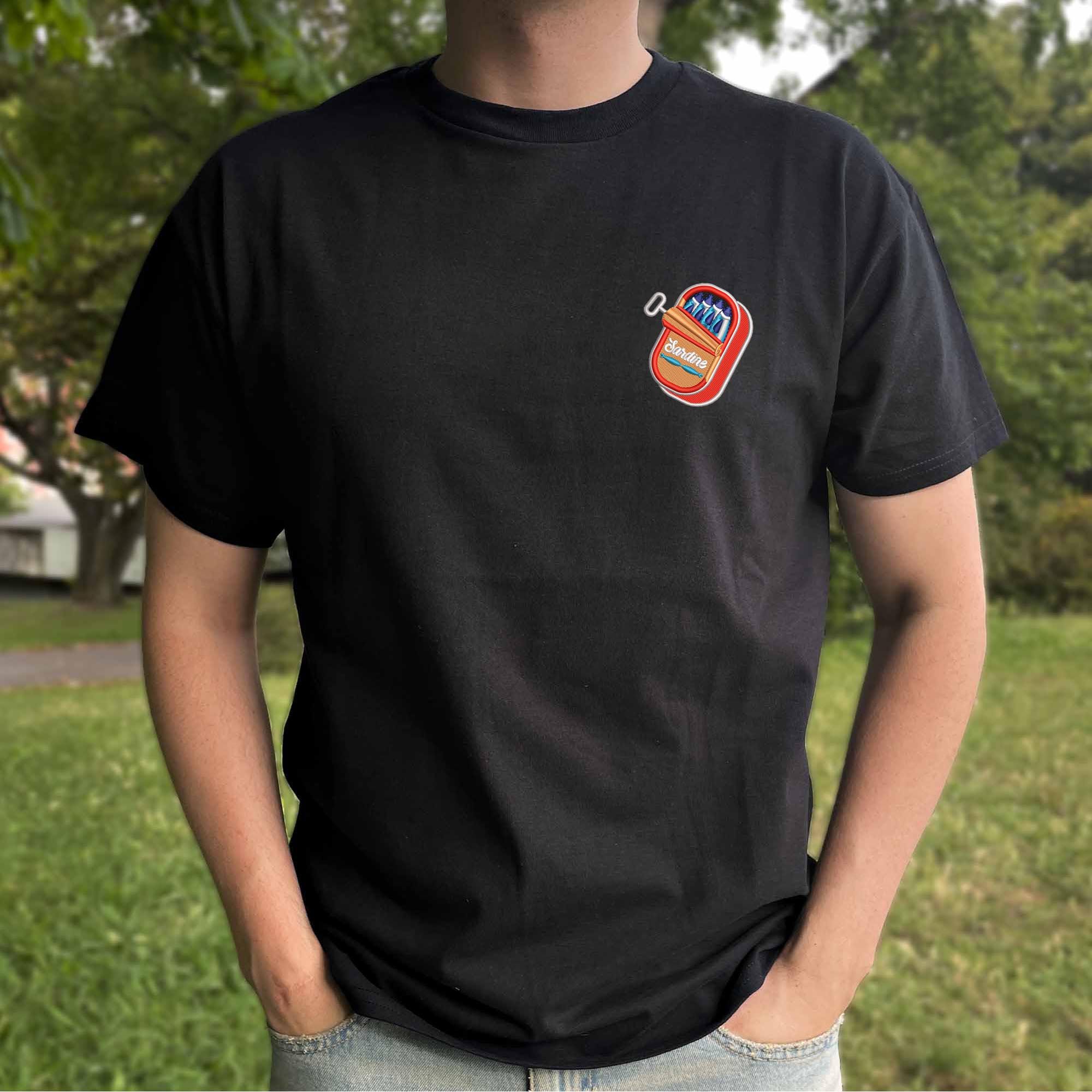 Sardines embroidery design