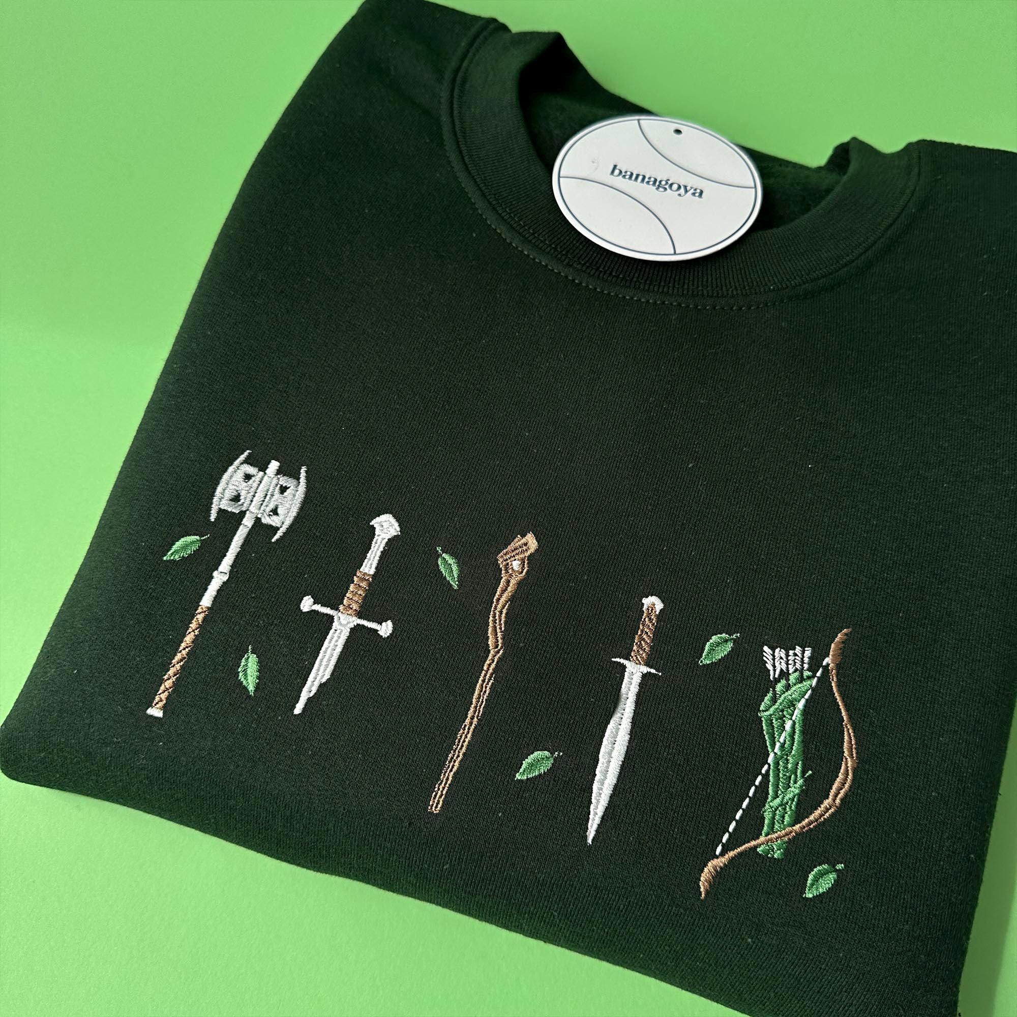 Magic weapons embroidery design