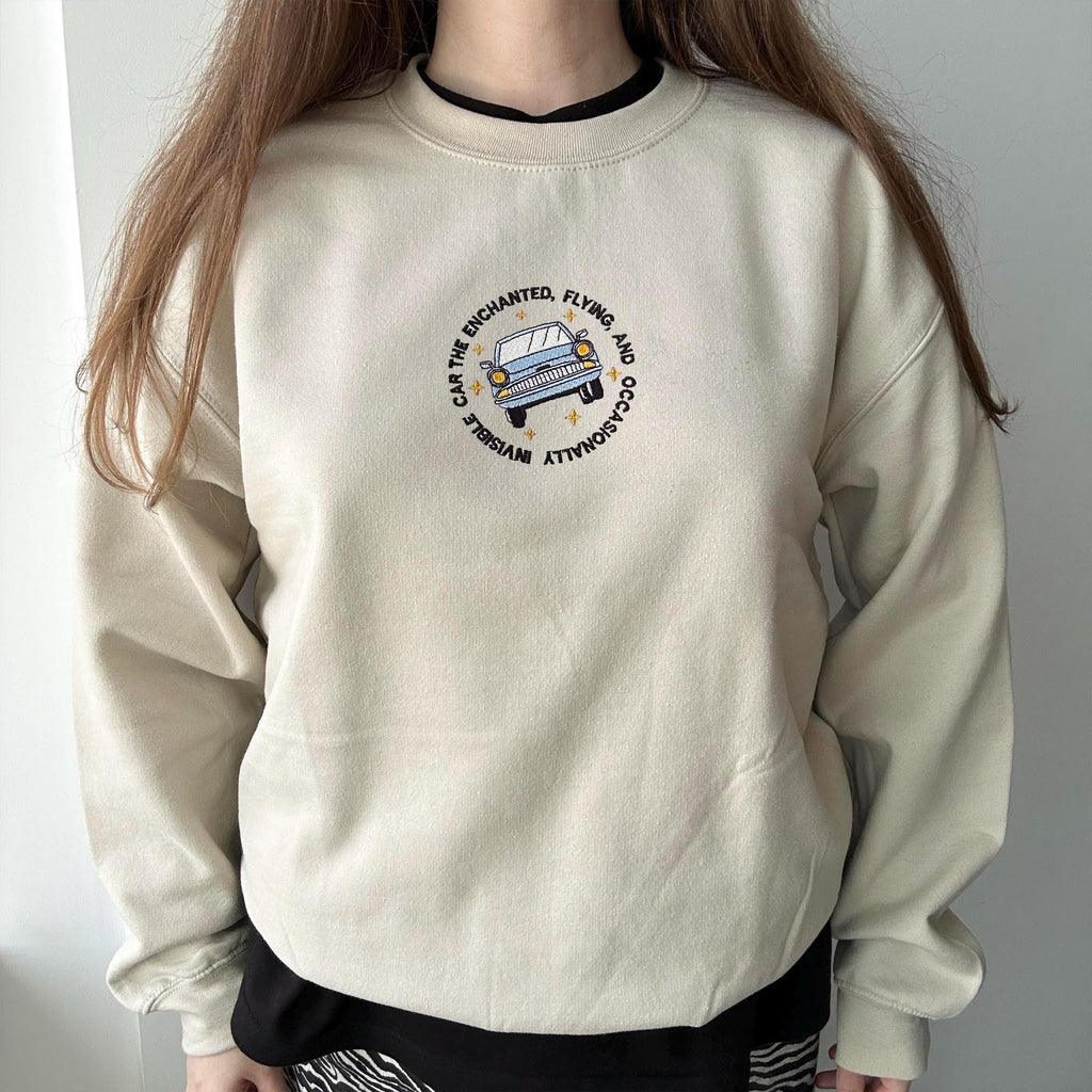 Enchanted car embroidery design