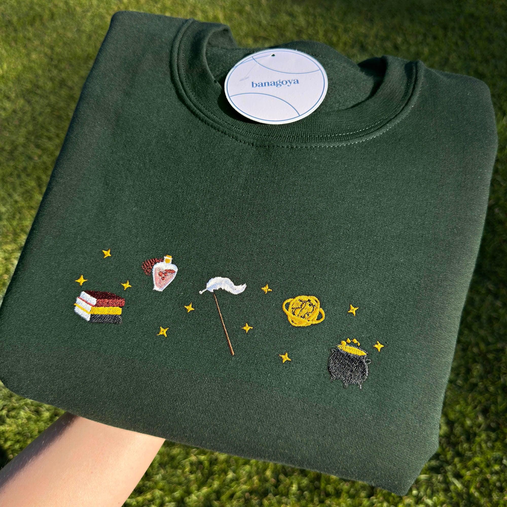 Wizard book embroidery design