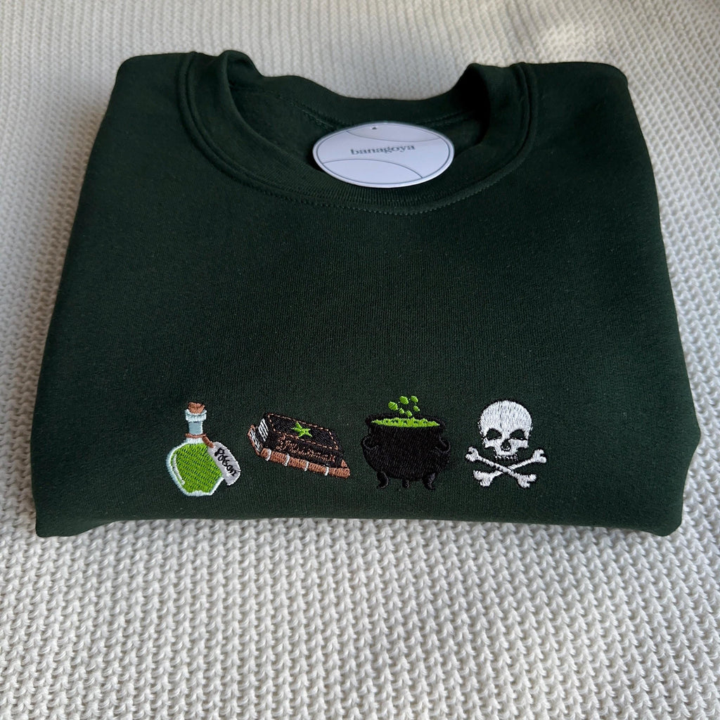 Witchy Halloween embroidery design