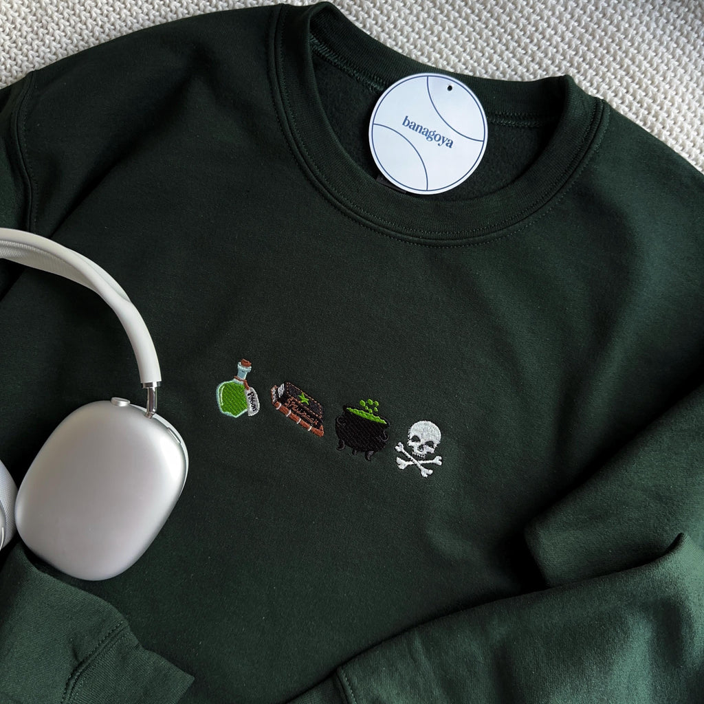 Witchy Halloween embroidery design