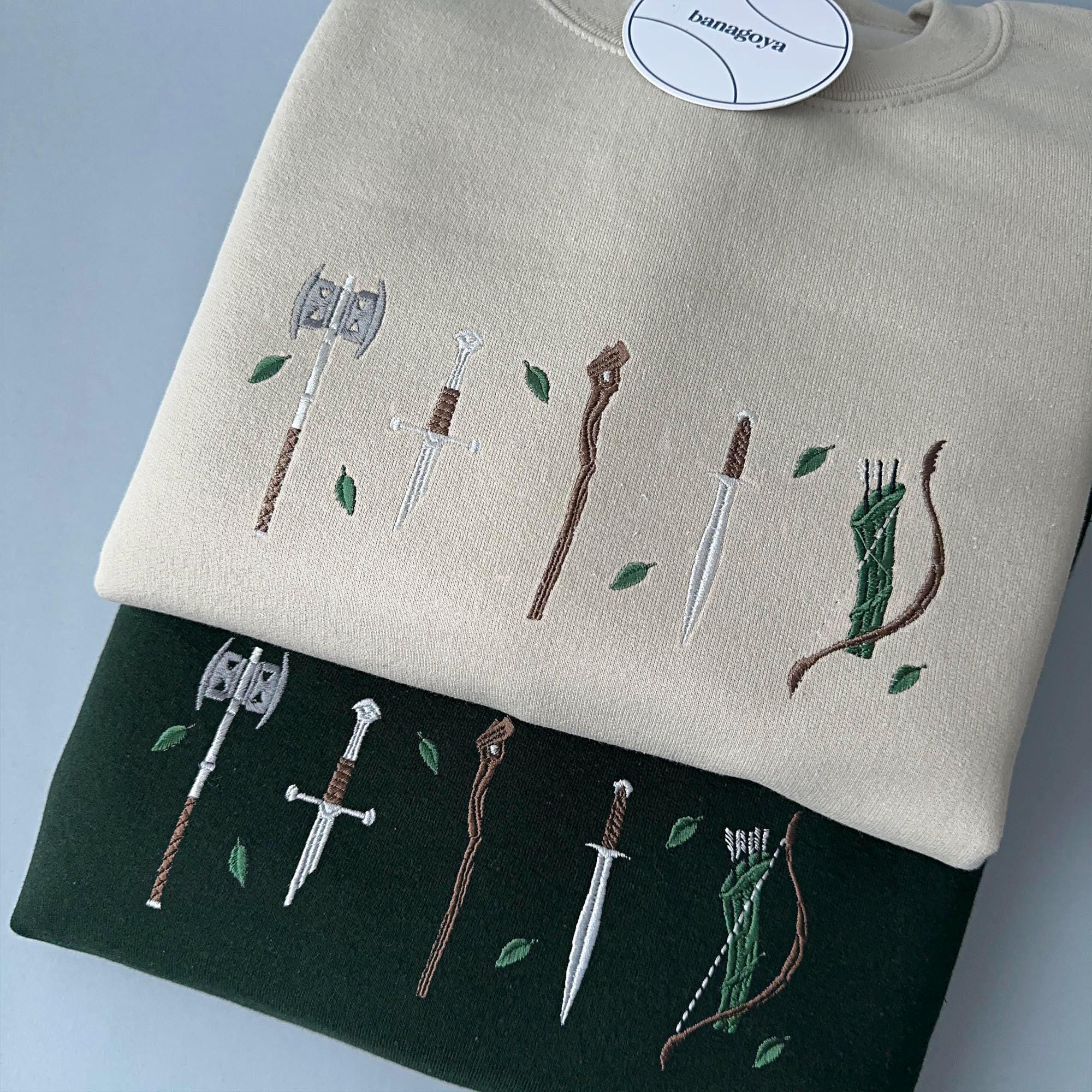 Magic weapons embroidery design