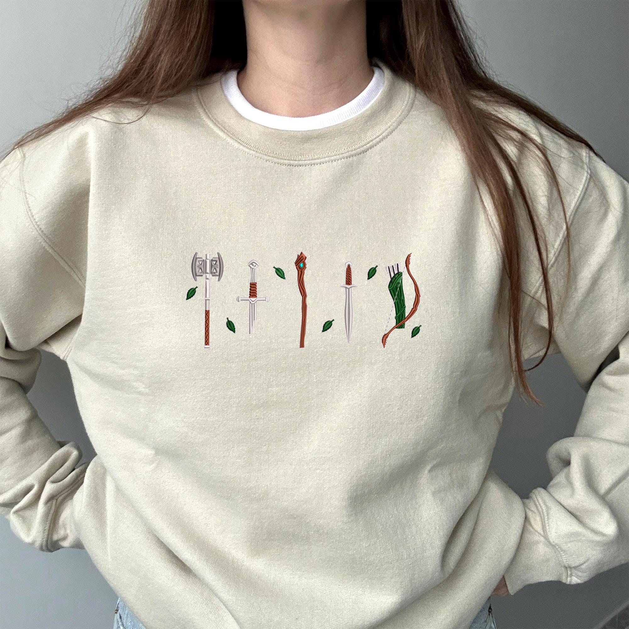 Magic weapons embroidery design