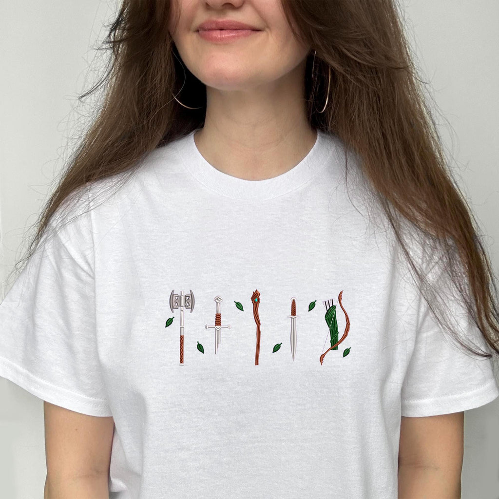 Magic weapons embroidery design