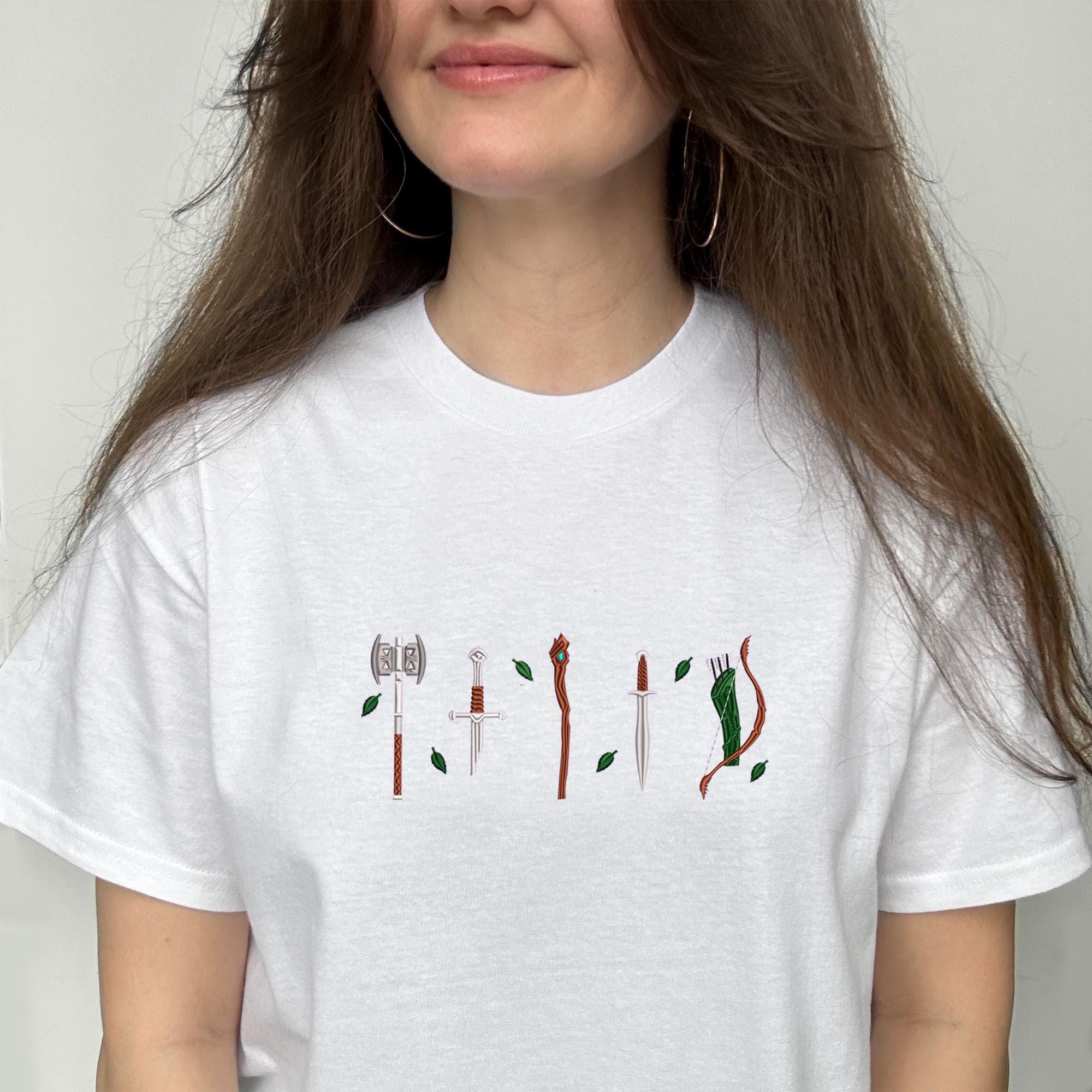 Magic weapons embroidery design