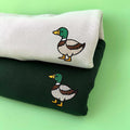 Mallard duck embroidery design