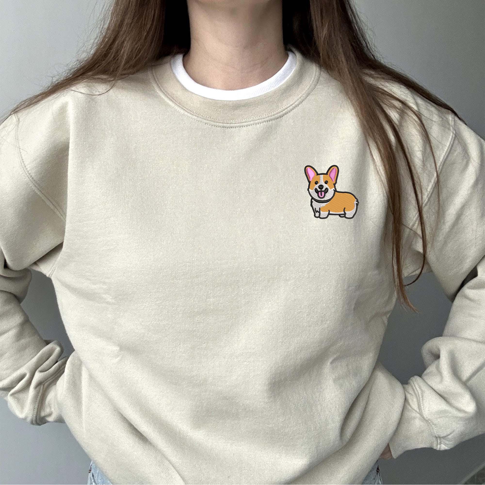 Corgi embroidery design