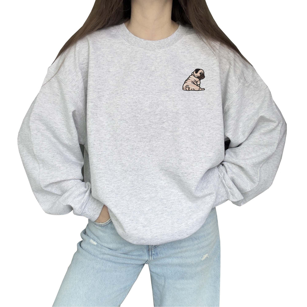 Pug embroidery design