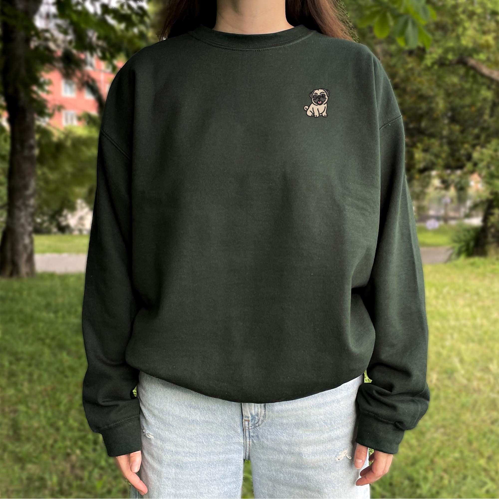 Pug embroidery design