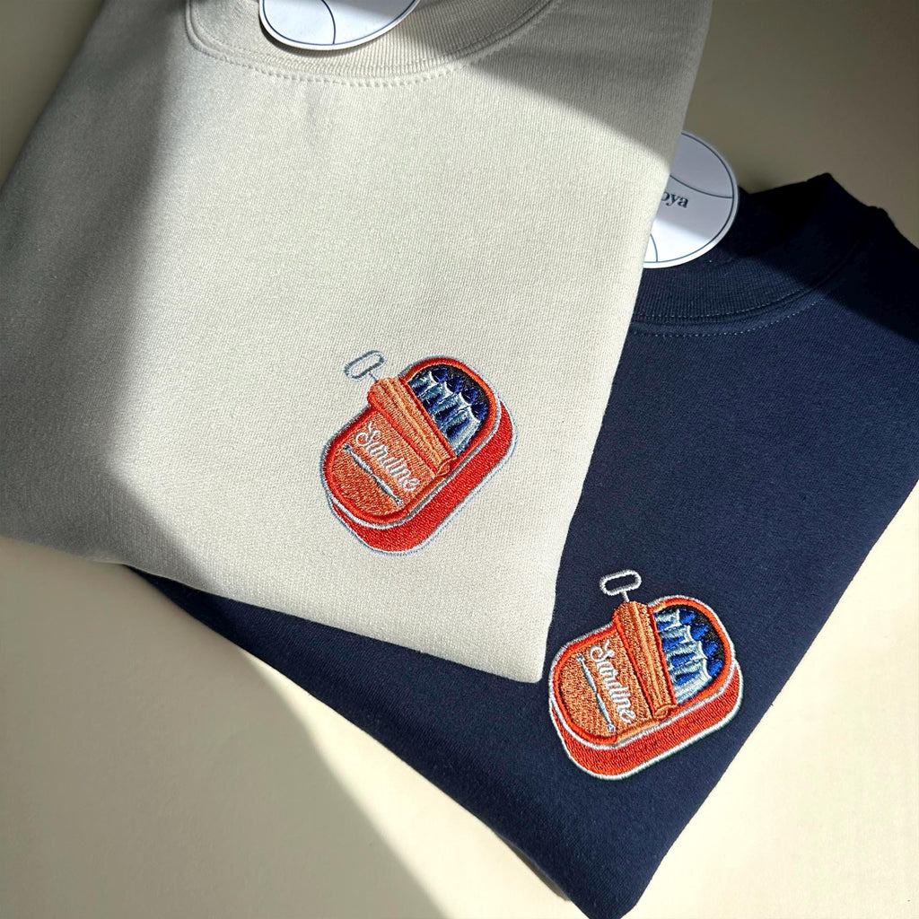 Sardines embroidery design
