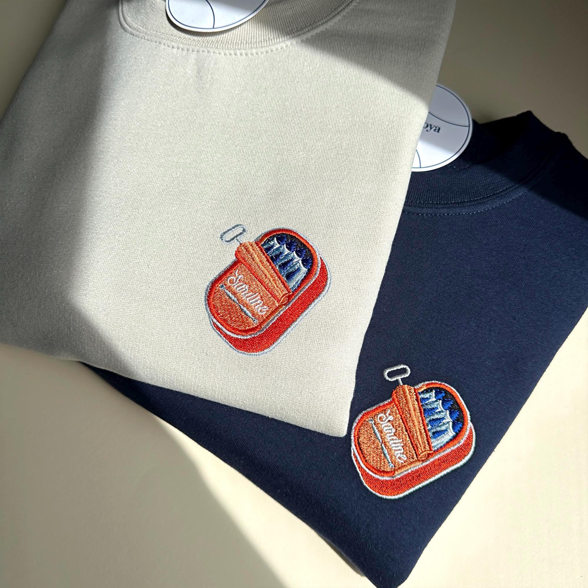 Sardines embroidery design