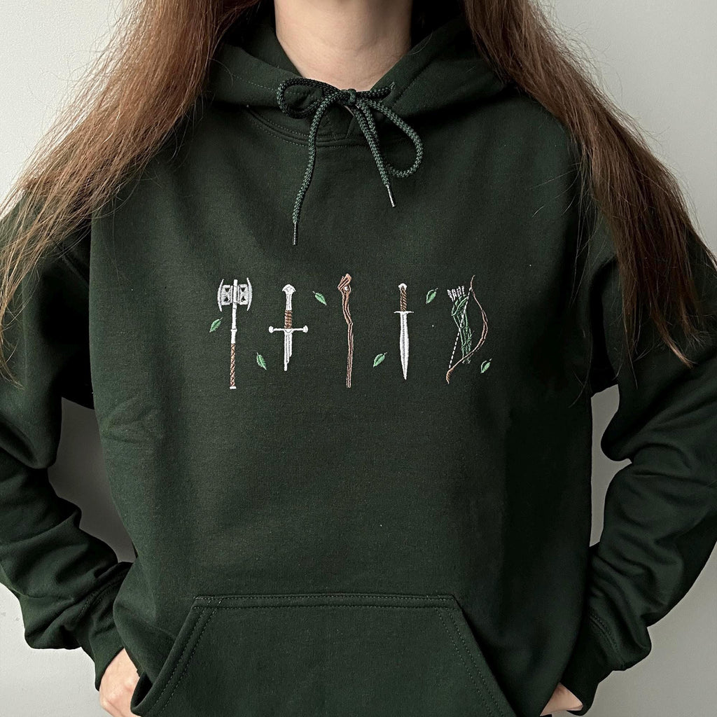 Magic weapons embroidery design