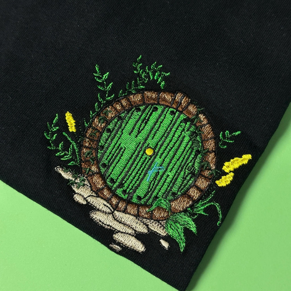 Magic door embroidery design