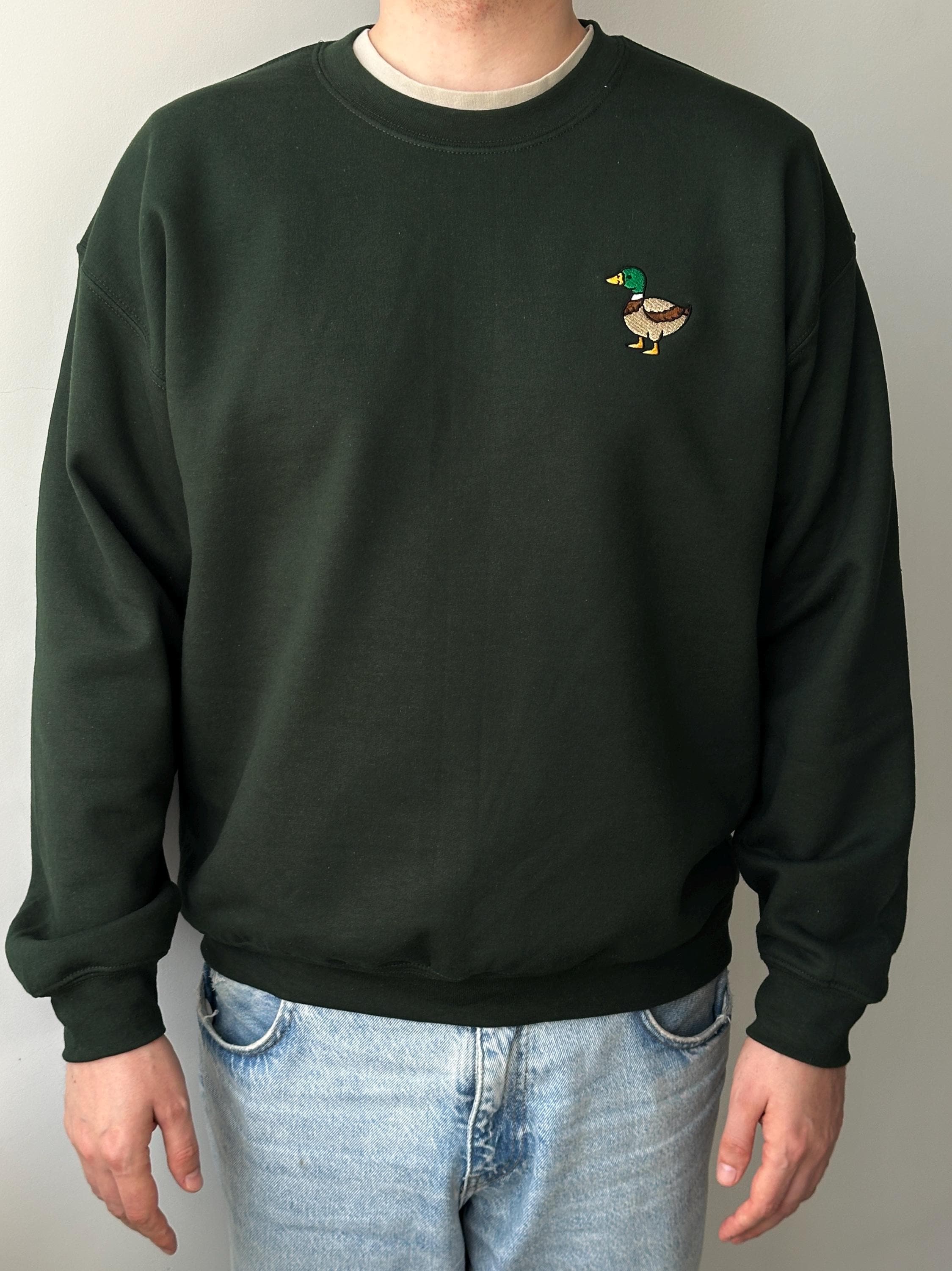 Mallard duck embroidery design